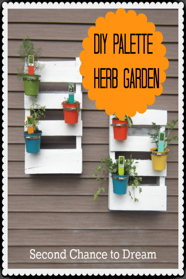 DIY Palette Herb Garden from Second Chance to Dream