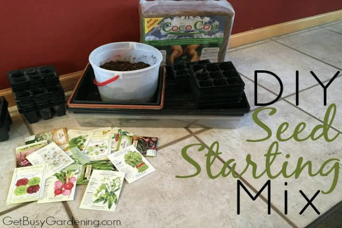 DIY Seed Starting Mix from Get Busy Gardening