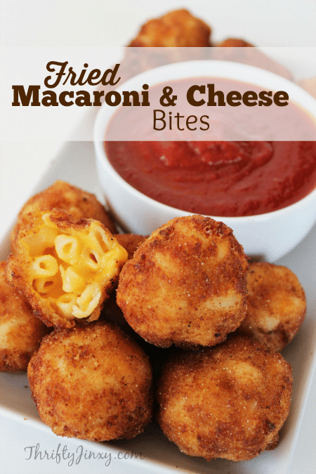 Fried Macaroni and Cheese Bites Recipe to make at home for parties