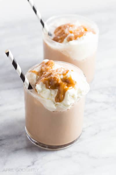 Salted Caramel Coffee Perfect Iced Coffee Recipe April Golightly