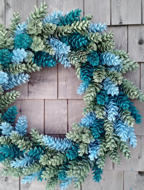 How to Make a Pine Cone Wreath from Stagetecture