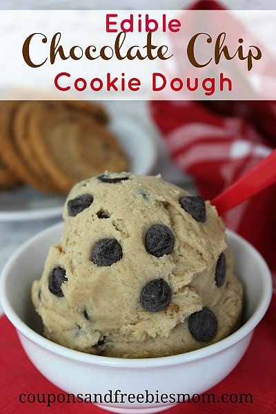 Edible Chocolate Chip Cookie Dough from Coupons and Freebies Mom
