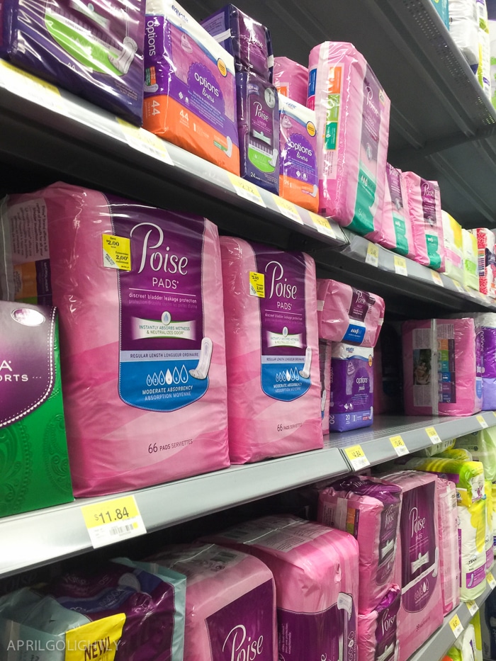 Poise Liners Walmart-