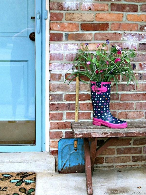 Rain Boots and Flowers from Petticoat Junktion
