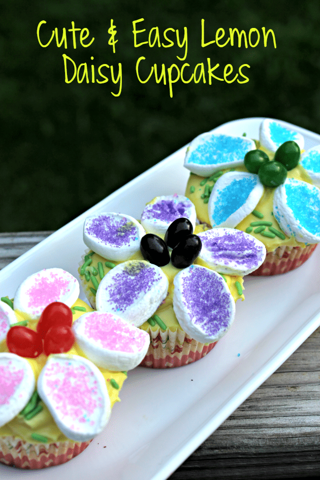 Easy Lemon Daisy Cupcakes Recipe 