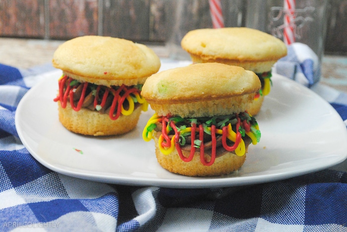 hamburger cupcake
