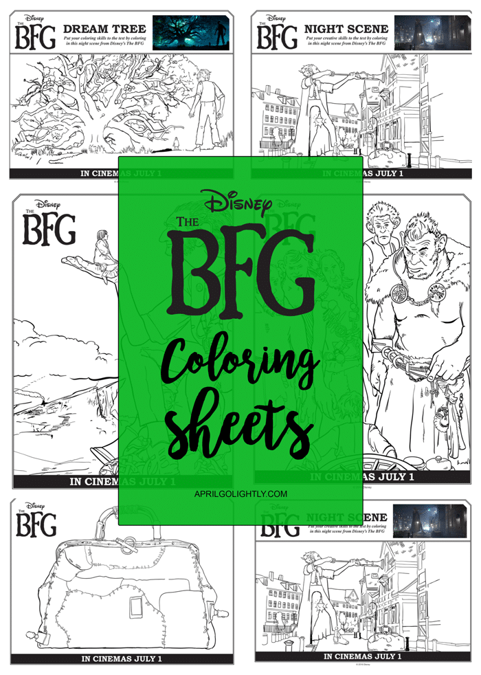 Disney The BFG Coloring Sheets Free Printables 