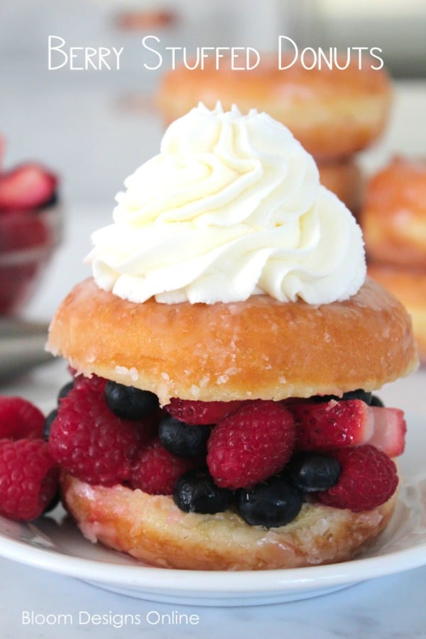 Berry Stuffed Donuts from Bloom Designs