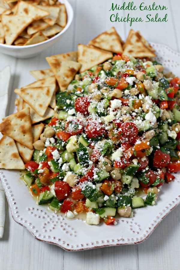 Middle Easter Chickpea Salad from Cooking in Stilettos