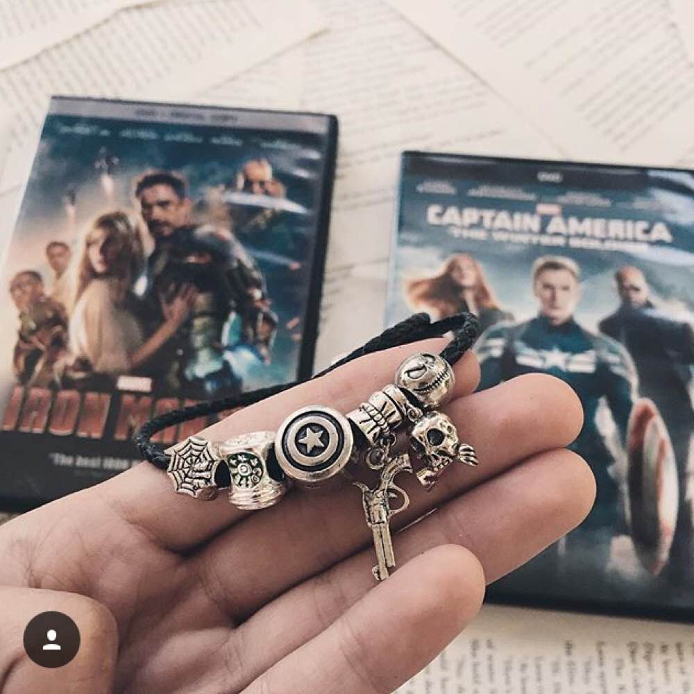 Captain America Charm Bracelet