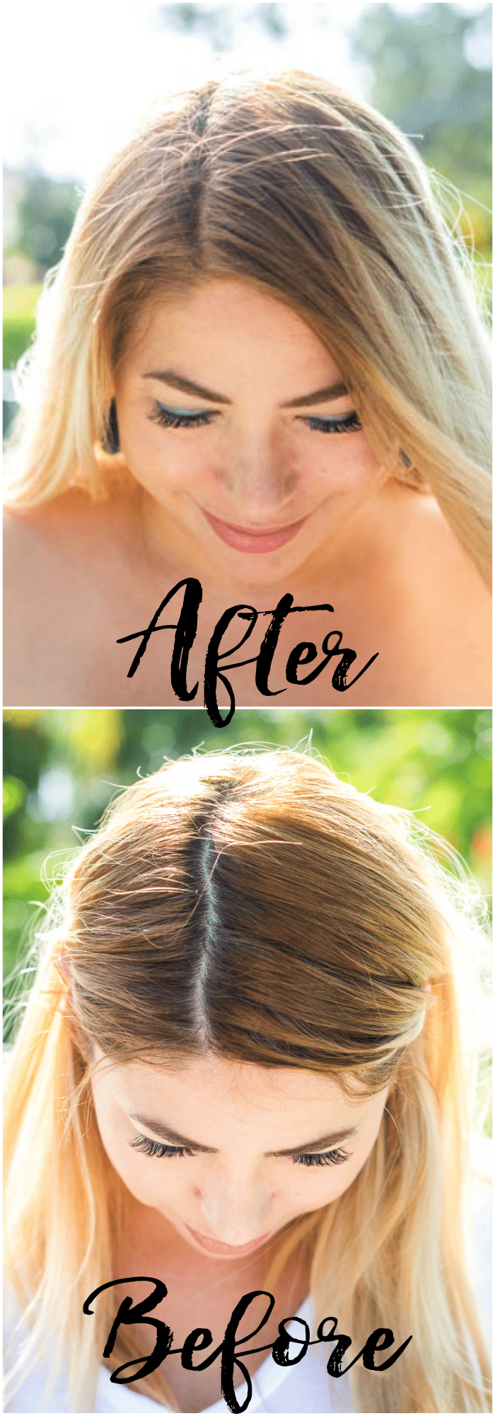 How to make your blonde hair last longer by helping you cover your dark roots and grey hair using Back 2 Blonde root coverage spray 