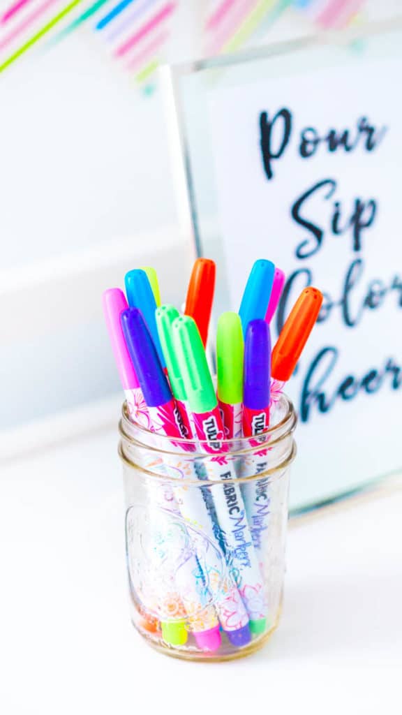 Adult Coloring Party with Printable - April Golightly