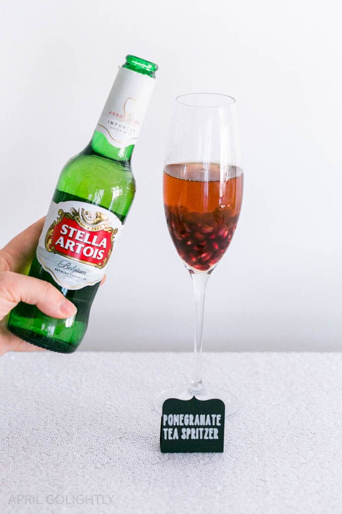 Pomegranate Iced Tea Sparkling Wine Spritzer Cocktail Recipes 