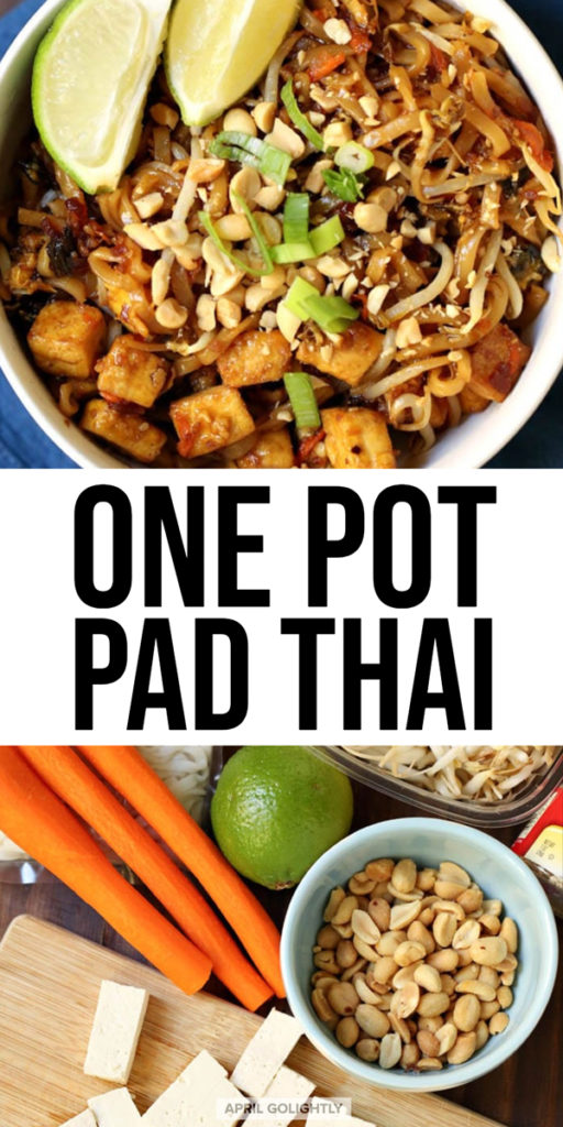 Delightful One Pot Pad Thai Noodles Recipe - April Golightly