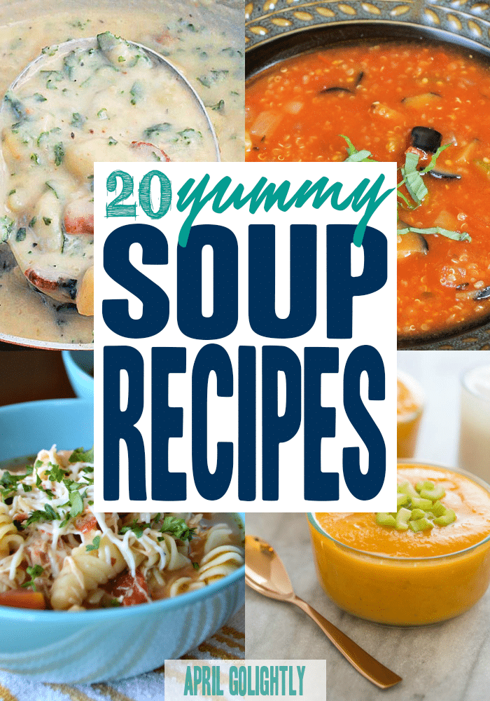 Easy to make Yummy Winter Soup Recipes that you can make in the slow cooker or crockpot. Eating soup can be a great way to stay healthy,