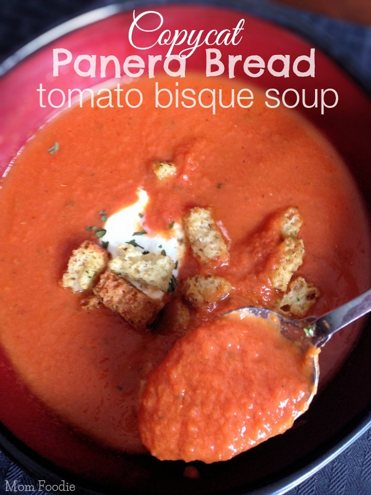 Copycat Panera Tomato Bisque Soup Recipe 