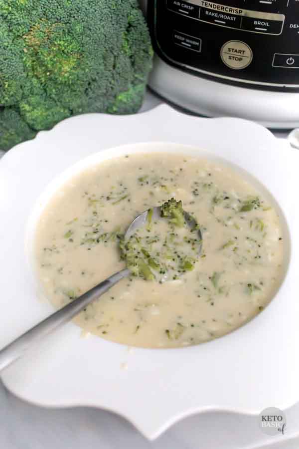 KETO Broccoli Cheddar Soup Recipe