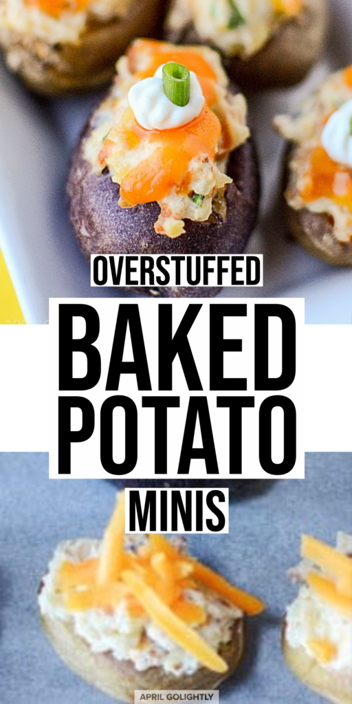 Stuffed Mini Baked Potatoes - April Golightly