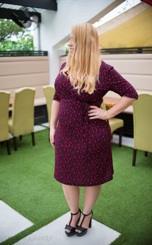 How to Wear a Wrap Dress Outfit April Golightly