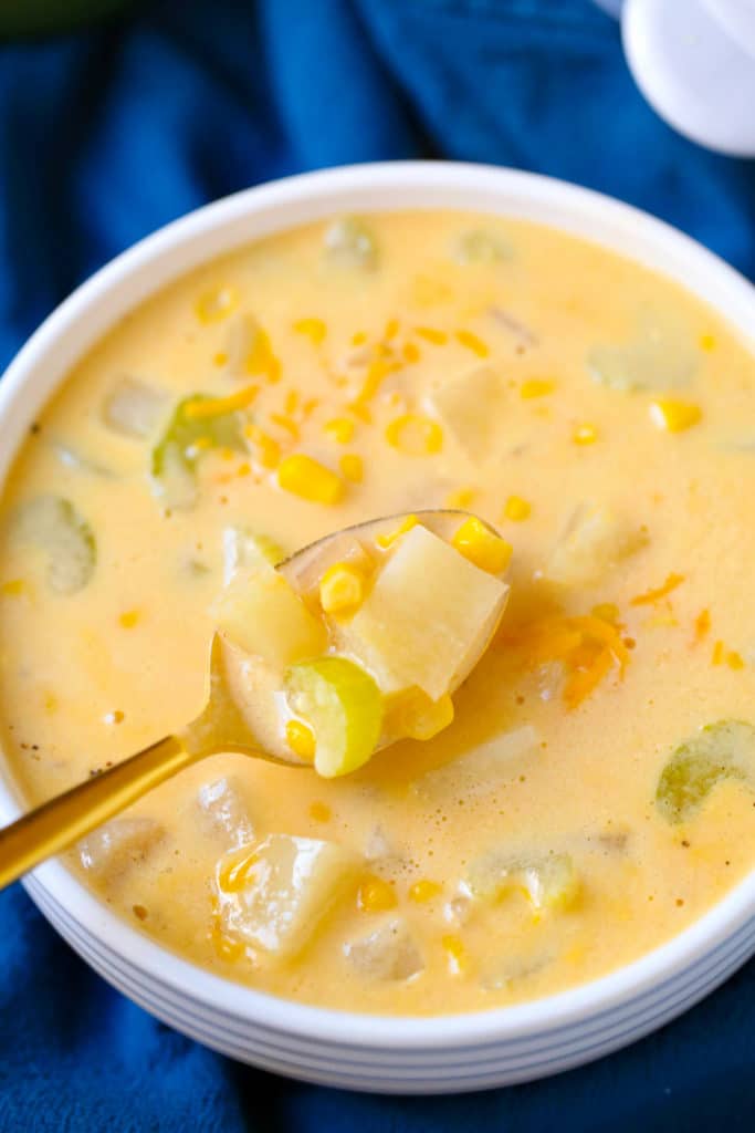 Easy Slow Cooker Potato Soup Recipe - April Golightly