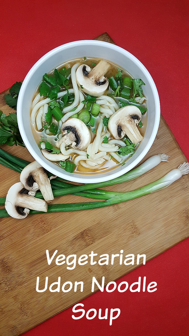 Vegetarian Udon Noodle Soup Recipe 
