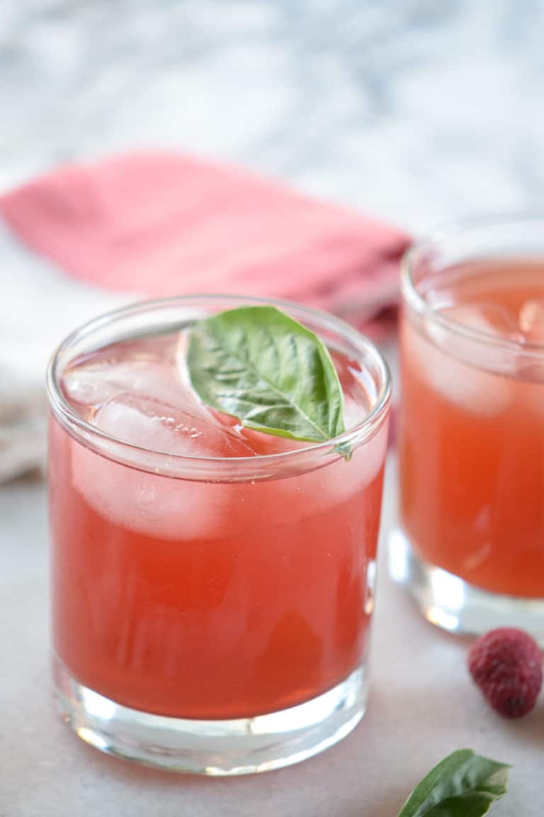 Basil Raspberry Cooler - April Golightly