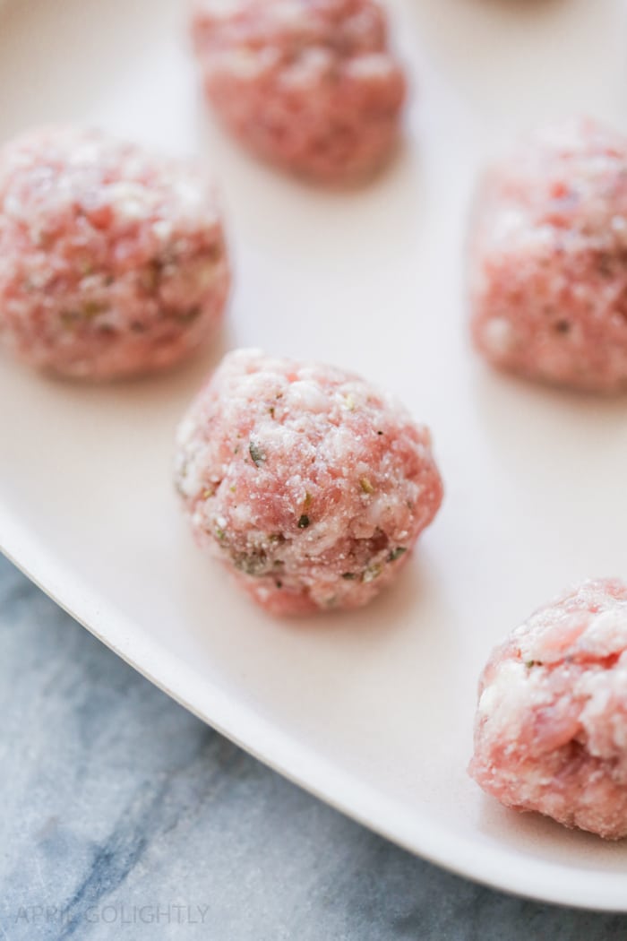 Italian Wedding Soup Recipe with Kale Couscous April Golightly