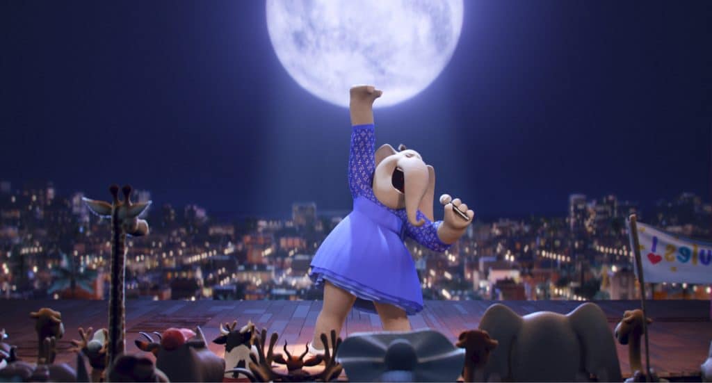 TORI KELLY as Meena, a timid teenage elephant with an enormous case of stage fright, in the event film Sing, from Illumination Entertainment and Universal Pictures.