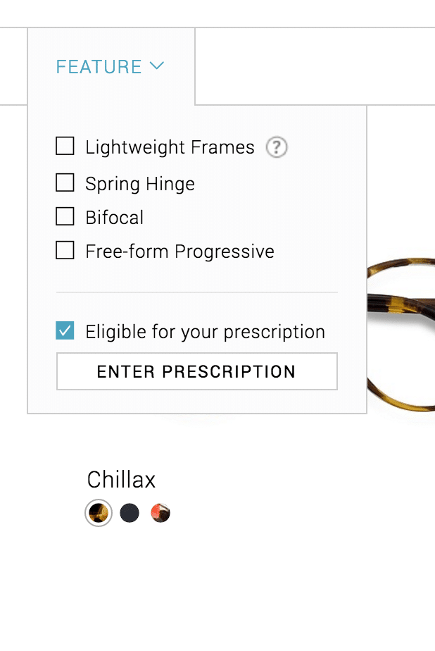 Shop Glasses by prescription strength 