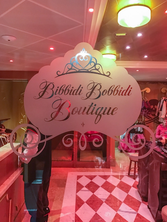 Bibbidi Bobbidi Boutique Pirate Night on Disney Cruise 