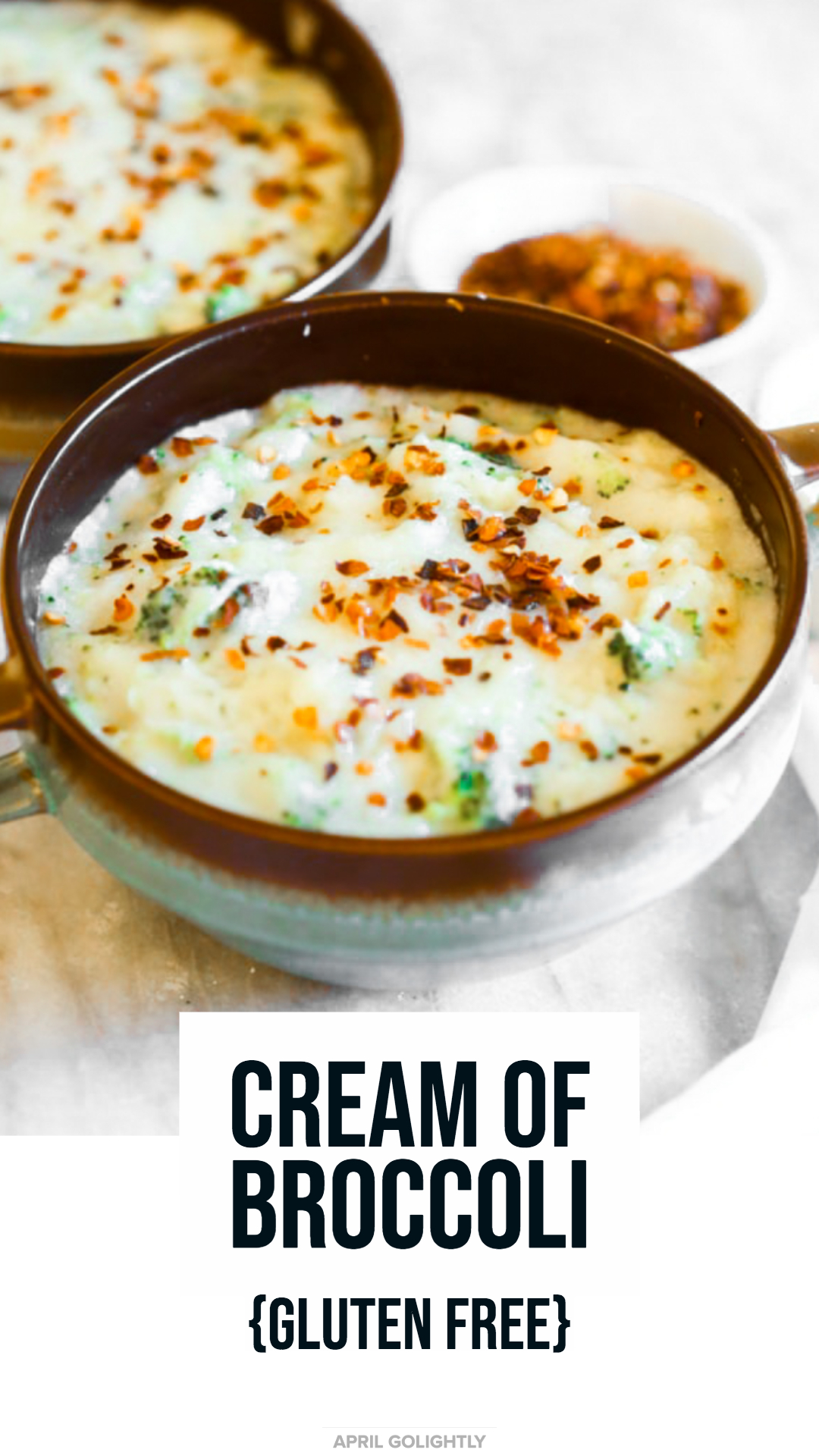 This delicious creamy broccoli soup is really easy to make on the stove top with a brown rice based roux. You will fall in love with this amazing gluten free soup. 