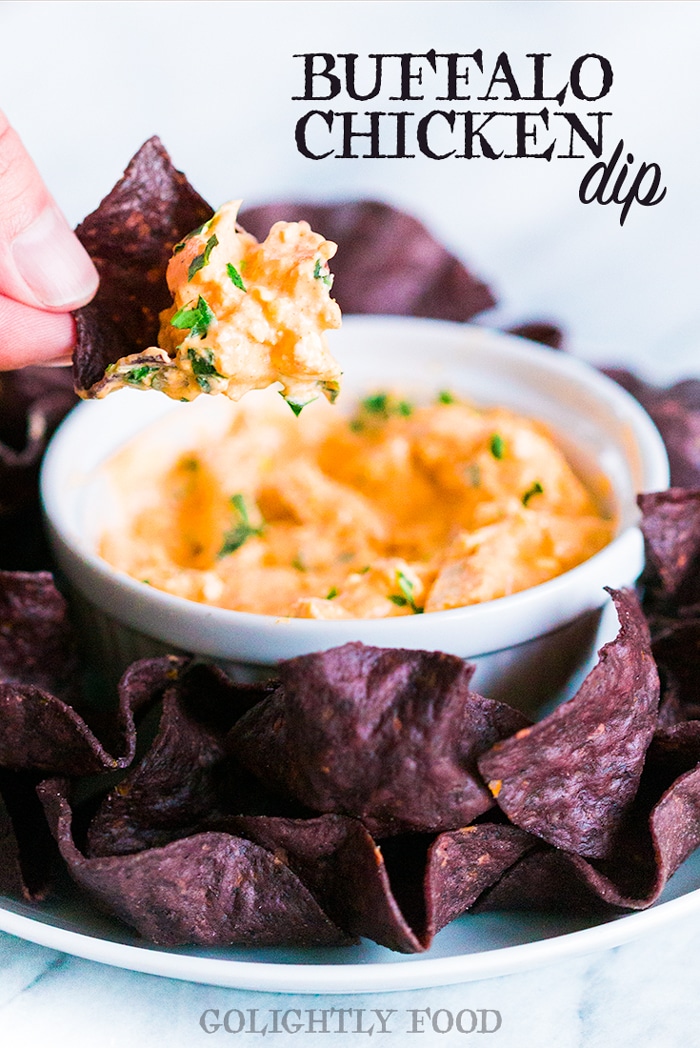 Easy Buffalo Chicken Dip made with cream cheese and hot sauce. This is a crowd favorite at all events and parties inspired by Publix Buffalo Chicken Dip. 