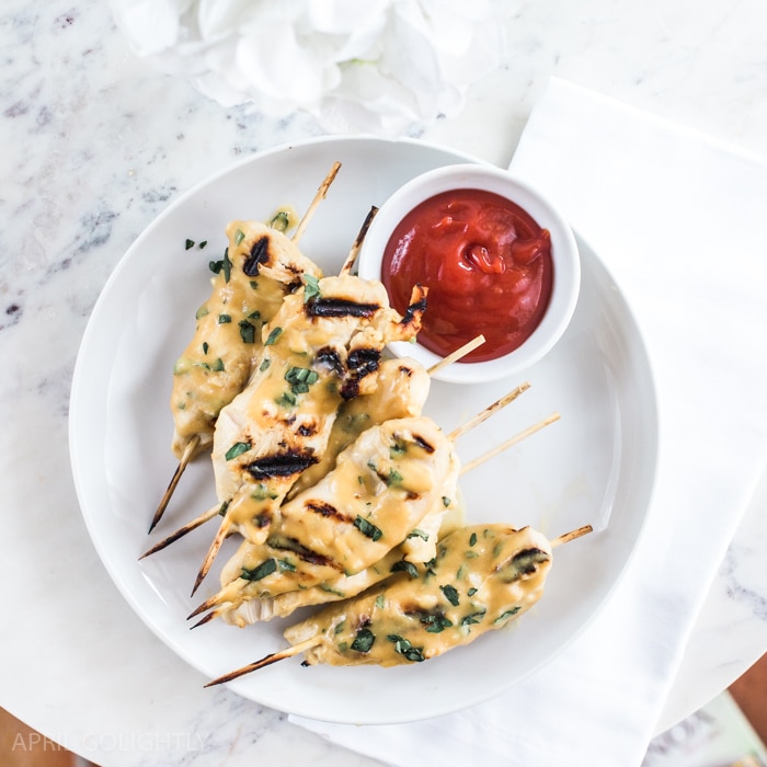 Grilled Honey Mustard Chicken Skewers • Salt & Lavender