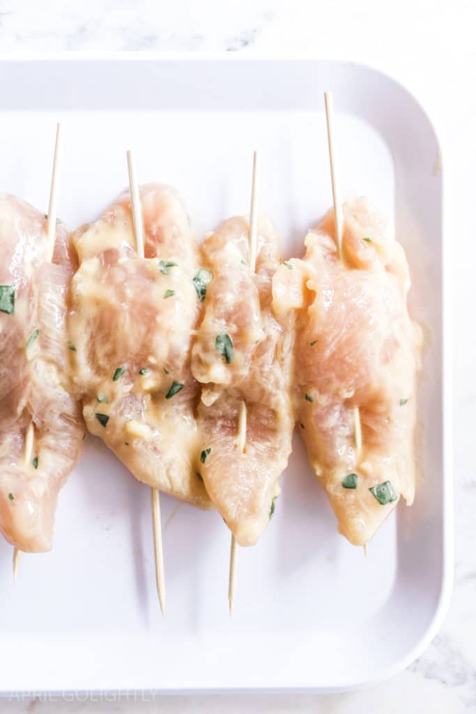 Grilled Honey Mustard Chicken Skewers April Golightly