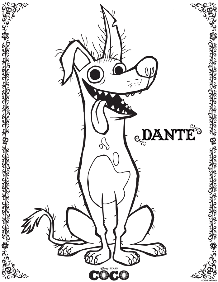 COCO coloring pages 