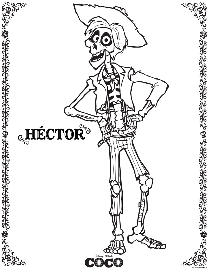 COCO coloring pages 