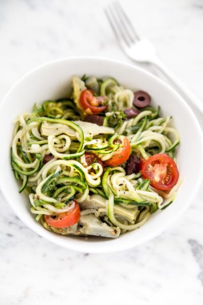 Mediterranean Zucchini Salad - April Golightly