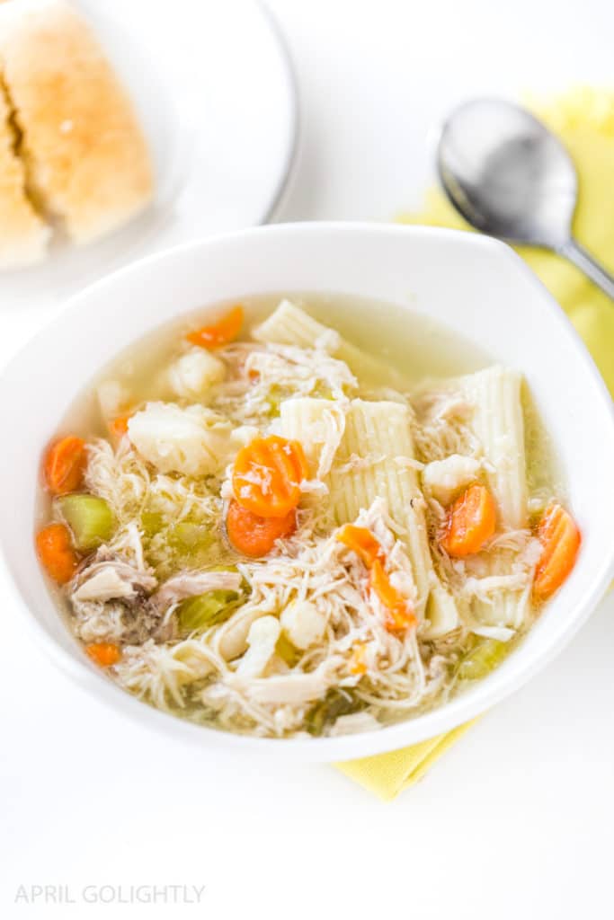 Instant Pot Chicken Soup Recipe with Whole Chicken April Golightly