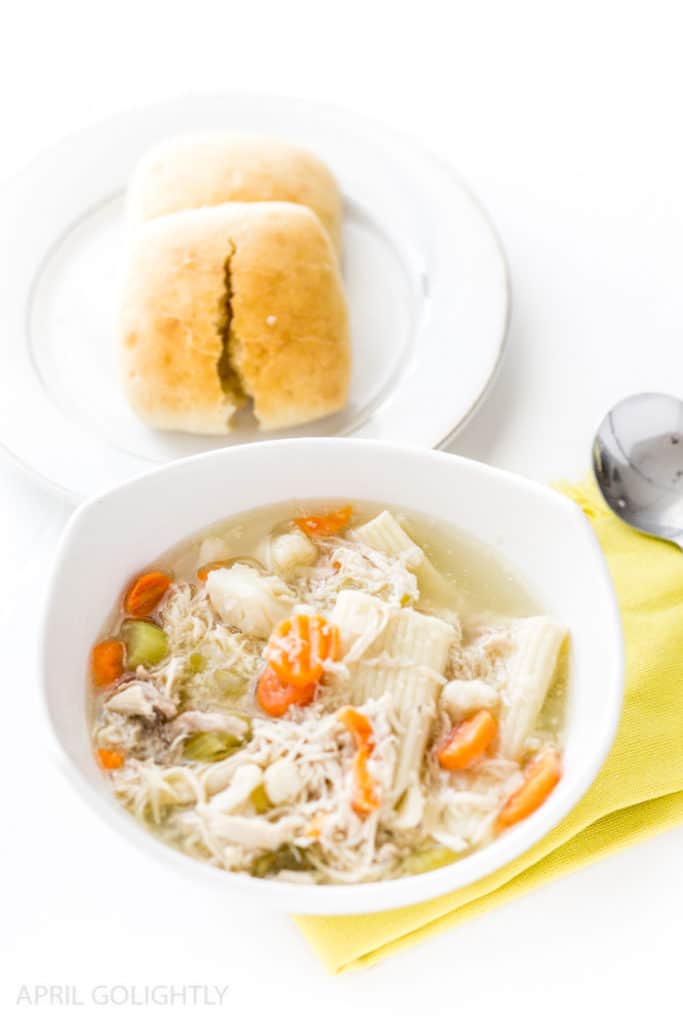 Instant Pot Chicken Soup Recipe with Whole Chicken April Golightly