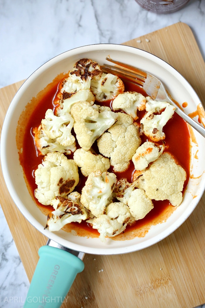 Keto Buffalo Cauliflower April Golightly