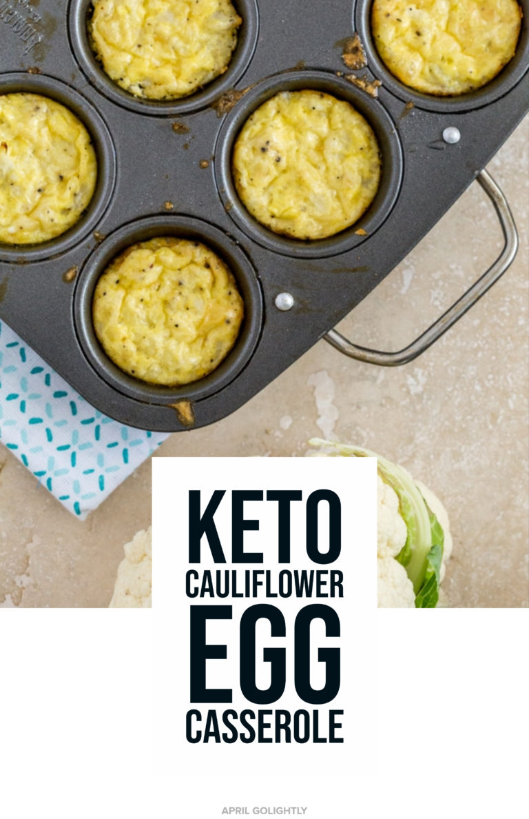 Low Carb Egg Muffins with Cauliflower & Parmesan April Golightly