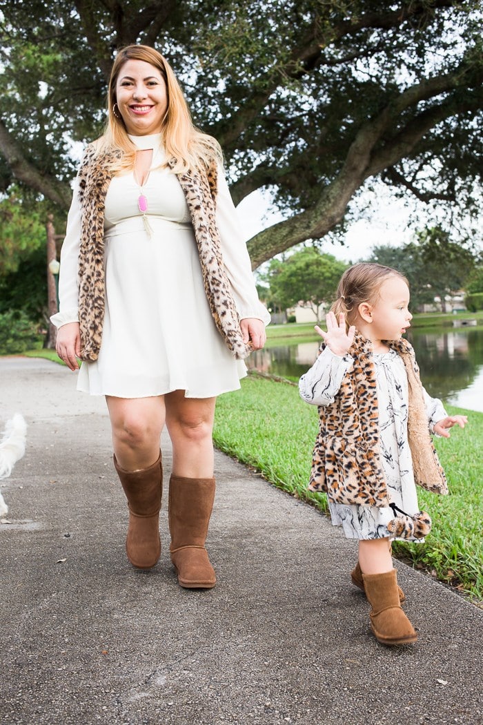 Mommy and Daughter matching outfits Leopard