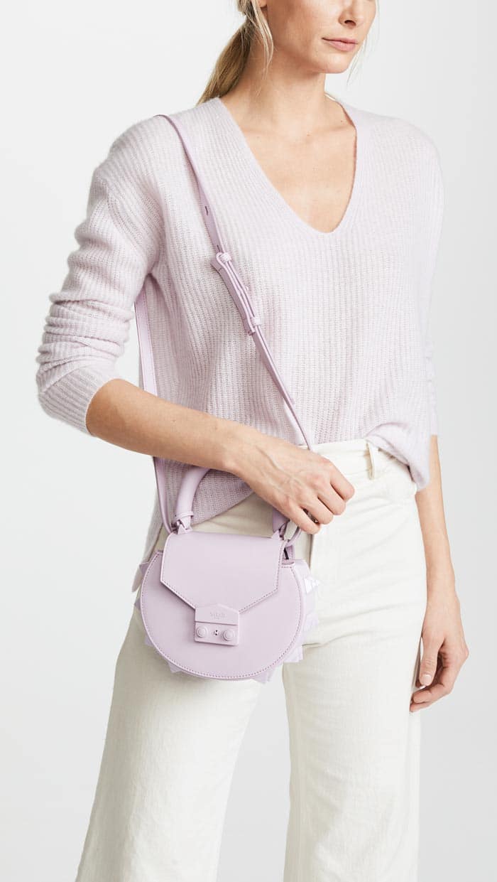 Lilac Top Handle Bag