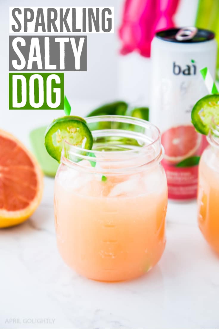 Sparkling Salty Dog Cocktail 