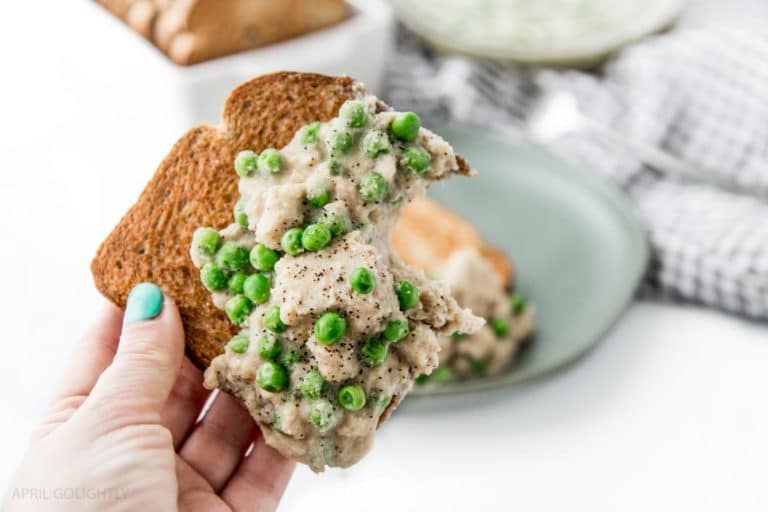 Paleo Creamed Tuna on Toast Recipe April Golightly
