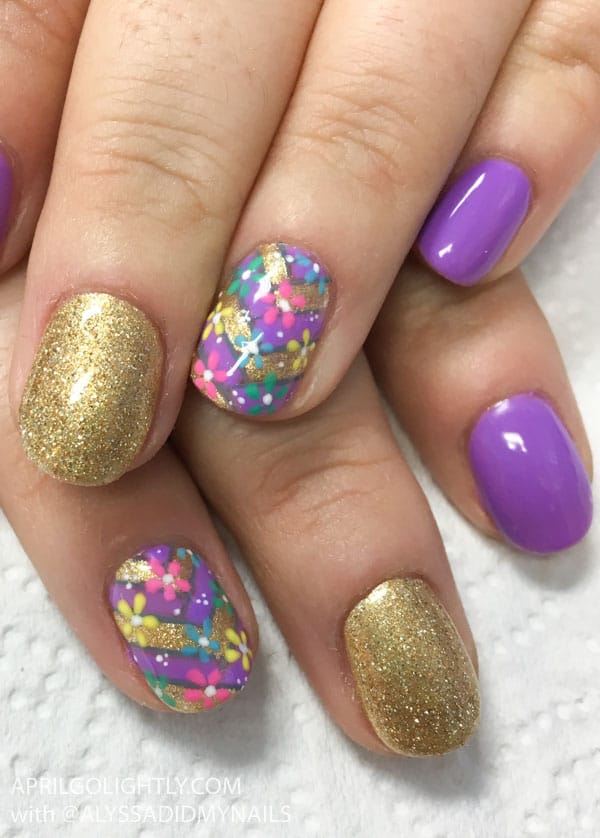 Rapunzel Nails Art and Design tangled braid inspired