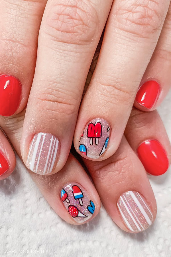Popsicle Nail Art and Design 
