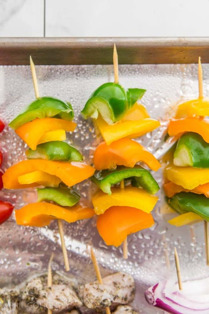 Chicken Kabobs in the Oven with Homemade Tzatziki Sauce April Golightly