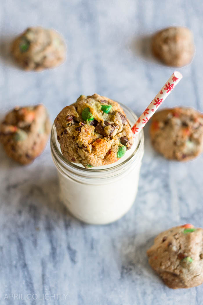 Christmas Browned Butter Chocolate Chunk Cookies