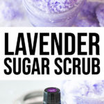 Learn how to make the easiest and most nourishing lavender sugar scrub you have ever used. It has 3 simple ingredients and is perfect for sensitive skin.